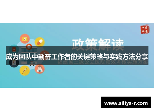 成为团队中勤奋工作者的关键策略与实践方法分享